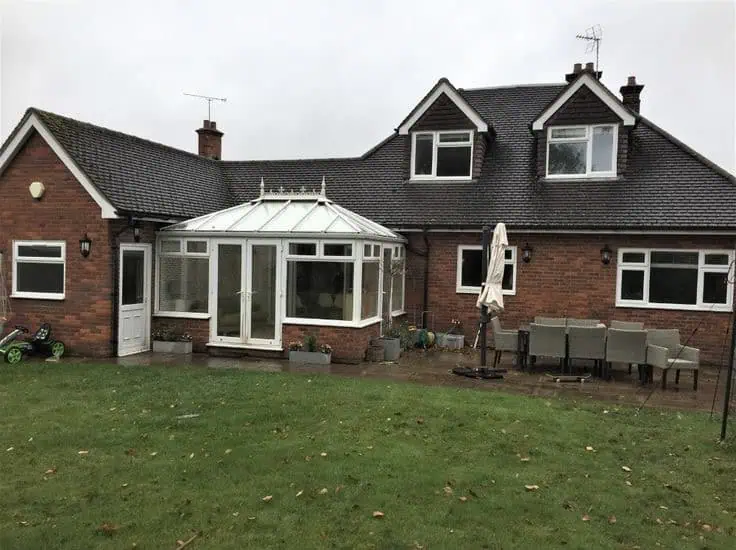 Before refurbishment — traditional exterior before works